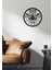 Zürafa Dekoratif Metal Duvar Saati -Ev Dekorasyon - 50 X 50 - Cm - Siyah - Clock-050 4