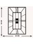 Modern Roma Metal Duvar Saati -Ev Dekorasyon - 50 X 33 - Cm - Siyah - Clock-090 5