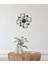 Modern Number Metal Duvar Saati -Ev Dekorasyon - 50 X 50 - Cm - Siyah - Clock-195 2