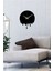 Akışkan Metal Duvar Saati -Ev Dekorasyon - 42 X 42 - Cm - Siyah - Clock-068 2