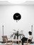 Akışkan Metal Duvar Saati -Ev Dekorasyon - 42 X 42 - Cm - Siyah - Clock-068 3