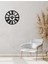 Modern Roma Metal Duvar Saati -Ev Dekorasyon - 51 X 51 - Cm - Siyah - Clock-011 1