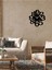 Modern Metal Duvar Saati -Ev Dekorasyon - 50 X 50 - Cm - Siyah - Clock-006 1