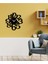 Modern Metal Duvar Saati -Ev Dekorasyon - 50 X 50 - Cm - Siyah - Clock-006 4