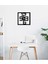 Modern Text Metal Duvar Saati -Ev Dekorasyon - 50 X 50 - Cm - Siyah - Clock-091 3