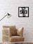 Modern Text Metal Duvar Saati -Ev Dekorasyon - 50 X 50 - Cm - Siyah - Clock-091 4