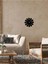 Modern Art Metal Duvar Saati -Ev Dekorasyon - 45 X 45 - Cm - Siyah - Clock-249 3