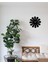 Modern Art Metal Duvar Saati -Ev Dekorasyon - 45 X 45 - Cm - Siyah - Clock-249 4