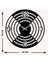 Metal Duvar Saati -Ev Dekorasyon - 50 X 50 - Cm - Siyah - Clock-018 5