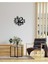 Modern Text Metal Duvar Saati -Ev Dekorasyon - 50 X 46 - Cm - Siyah - Clock-261 1