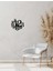 Modern Text Metal Duvar Saati -Ev Dekorasyon - 50 X 46 - Cm - Siyah - Clock-261 3