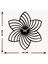 Yıldız metal Duvar Saati -Ev Dekorasyon - 42 X 36 - Cm - Siyah - Clock-111 5