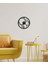 Retro Metal Duvar Saati -Ev Dekorasyon - 45 X 45 - Cm - Siyah - Clock-266 1