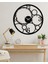 Retro Metal Duvar Saati -Ev Dekorasyon - 45 X 45 - Cm - Siyah - Clock-266 2
