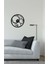 Retro Metal Duvar Saati -Ev Dekorasyon - 45 X 45 - Cm - Siyah - Clock-266 3