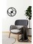 Retro Metal Duvar Saati -Ev Dekorasyon - 45 X 45 - Cm - Siyah - Clock-266 4