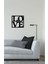 Love Metal Duvar Saati -Ev Dekorasyon - 42 X 42 - Cm - Siyah - Clock-208 3