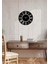 Modern Roma Metal Duvar Saati -Ev Dekorasyon - 50 X 50 - Cm - Siyah - Clock-254 2