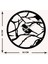 Ağaç Desenli Metal Duvar Saati -Ev Dekorasyon - 42 X 42 - Cm - Siyah - Clock-060 5
