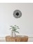 Papatya Metal Duvar Saati -Ev Dekorasyon - 50 X 50 - Cm - Siyah - Clock-224 2