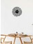 Papatya Metal Duvar Saati -Ev Dekorasyon - 50 X 50 - Cm - Siyah - Clock-224 3