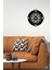 Pusula Detay Metal Duvar Saati -Ev Dekorasyon - 42 X 42 - Cm - Siyah - Clock-063 4