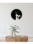 Catgirl Metal Duvar Saati -Ev Dekorasyon - 42 X 42 - Cm - Siyah - Clock-104 1