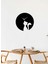 Catgirl Metal Duvar Saati -Ev Dekorasyon - 42 X 42 - Cm - Siyah - Clock-104 2