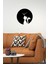 Catgirl Metal Duvar Saati -Ev Dekorasyon - 42 X 42 - Cm - Siyah - Clock-104 4