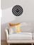 Flower Of Life Metal Duvar Saati -Ev Dekorasyon - 51 X 51 - Cm - Siyah - Clock-025 1