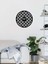 Flower Of Life Metal Duvar Saati -Ev Dekorasyon - 51 X 51 - Cm - Siyah - Clock-025 2