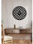 Flower Of Life Metal Duvar Saati -Ev Dekorasyon - 51 X 51 - Cm - Siyah - Clock-025 4