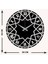 Double Star Metal Duvar Saati -Ev Dekorasyon - 50 X 50 - Cm - Siyah - Clock-044 5