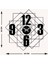 Modern Number Metal Duvar Saati -Ev Dekorasyon - 43 X 42 - Cm - Siyah - Clock-197 5