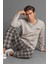 62189 Erkek Bej Pijama Takımı 1