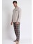 62189 Erkek Bej Pijama Takımı 2