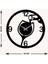 Kadeh Metal Duvar Saati -Ev Dekorasyon - 40 X 40 - Cm - Siyah - Clock-171 5