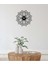 Mandala Metal Duvar Saati -Ev Dekorasyon - 50 X 50 - Cm - Siyah - Clock-129 1