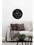 Modern Art Metal Duvar Saati -Ev Dekorasyon - 50 X 50 - Cm - Siyah - Clock-096 2