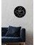 Modern Art Metal Duvar Saati -Ev Dekorasyon - 50 X 50 - Cm - Siyah - Clock-096 3