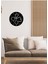 Modern Art Metal Duvar Saati -Ev Dekorasyon - 50 X 50 - Cm - Siyah - Clock-096 4