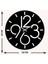 Modern Art Metal Duvar Saati -Ev Dekorasyon - 50 X 50 - Cm - Siyah - Clock-096 5
