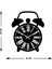 Çalar Metal Duvar Saati -Ev Dekorasyon - 40 X 32 - Cm - Siyah - Clock-205 5