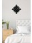 Buz Kristali Metal Duvar Saati -Ev Dekorasyon - 45 X 45 - Cm - Siyah - Clock-239 1
