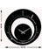 Serisi Metal Duvar Saati -Ev Dekorasyon - 40 X 40 - Cm - Siyah - Clock-173 5