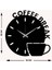 Coffee Metal Duvar Saati -Ev Dekorasyon - 35 X 35 - Cm - Siyah - Clock-231 5