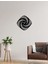 Illüzyon Metal Duvar Saati -Ev Dekorasyon - 50 X 50 - Cm - Siyah - Clock-088 1