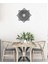 Mandala Metal Duvar Saati -Ev Dekorasyon - 50 X 50 - Cm - Siyah - Clock-120 1