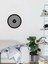 Simetri Metal Duvar Saati -Ev Dekorasyon - 50 X 50 - Cm - Siyah - Clock-131 2