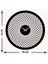 Simetri Metal Duvar Saati -Ev Dekorasyon - 50 X 50 - Cm - Siyah - Clock-131 5